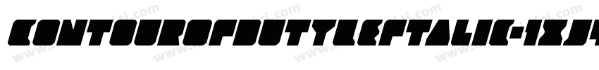 ContourOfDutyLeftalic-1xJ4字体转换