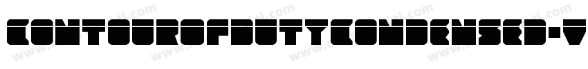 ContourOfDutyCondensed-VZx0字体转换