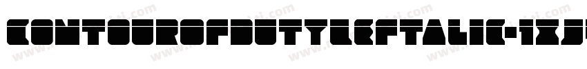 ContourOfDutyLeftalic-1xJ4字体转换