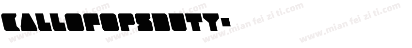 CallOfOpsDuty字体转换