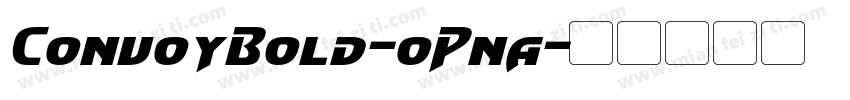 ConvoyBold-oPna字体转换
