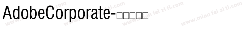 AdobeCorporate字体转换