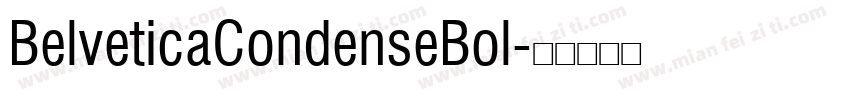 BelveticaCondenseBol字体转换