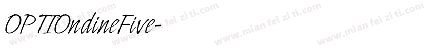 OPTIOndineFive字体转换