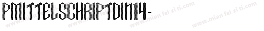 FMittelschriftDIN14字体转换