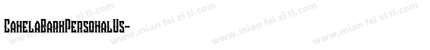 CanelaBarkPersonalUs字体转换