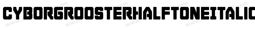CyborgRoosterHalftoneItalic-qr9x字体转换