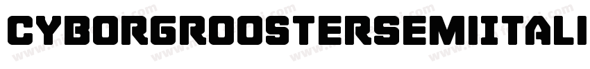 CyborgRoosterSemiItalic-6W1M字体转换