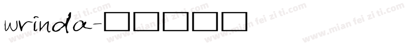 wrinda字体转换