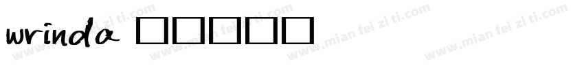 wrinda字体转换