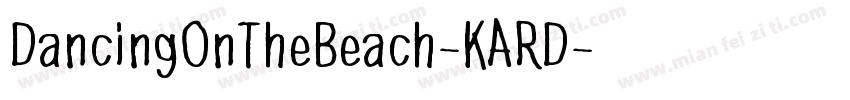 DancingOnTheBeach-KARD字体转换