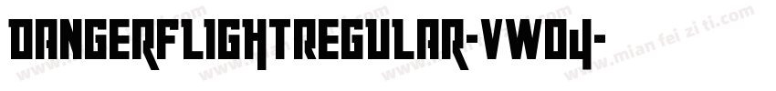 DangerFlightRegular-vWO4字体转换