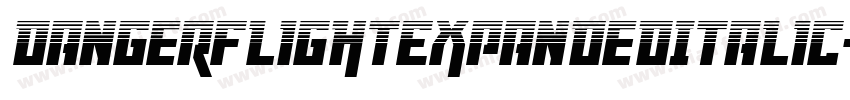 DangerFlightExpandedItalic-LgvE字体转换