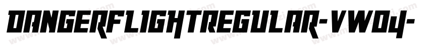 DangerFlightRegular-vWO4字体转换