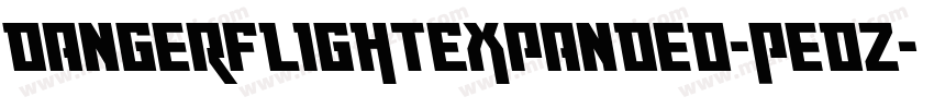DangerFlightExpanded-PedZ字体转换