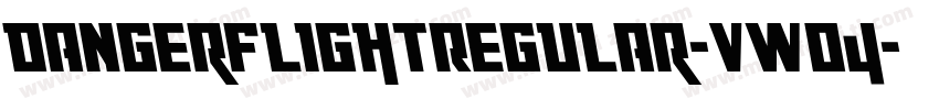 DangerFlightRegular-vWO4字体转换