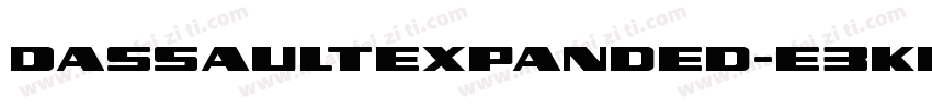 DassaultExpanded-E3Ke字体转换