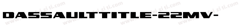 DassaultTitle-22mv字体转换