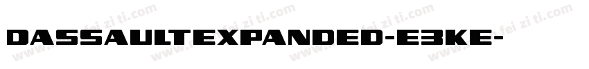 DassaultExpanded-E3Ke字体转换