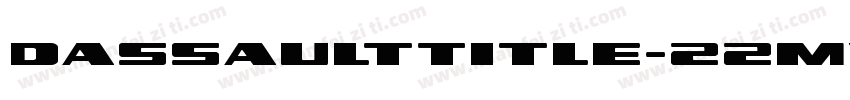 DassaultTitle-22mv字体转换