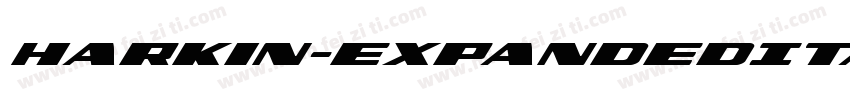 Harkin-ExpandedItali字体转换