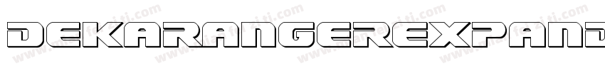 DekarangerExpandedItalic-2ae3字体转换