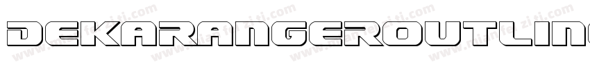 DekarangerOutline-7xZw字体转换