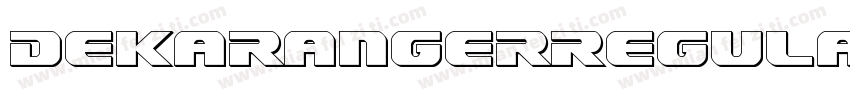 DekarangerRegular-J757字体转换