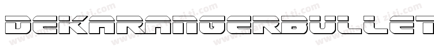DekarangerBulletItalic-YZoy字体转换