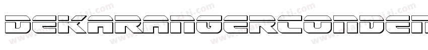 DekarangerCondensedItalic-MPMB字体转换