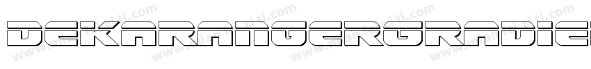 DekarangerGradient-63oo字体转换