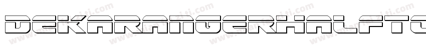 DekarangerHalftone-9DeZ字体转换