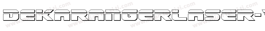 DekarangerLaser-vzry字体转换