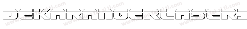 DekarangerLaserItalic-wzMP字体转换