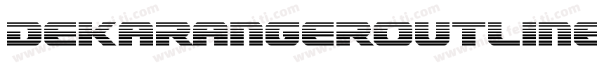 DekarangerOutline-7xZw字体转换