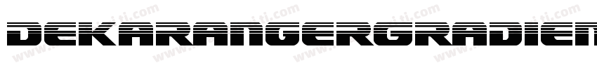 DekarangerGradient-63oo字体转换