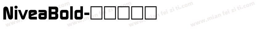 NiveaBold字体转换