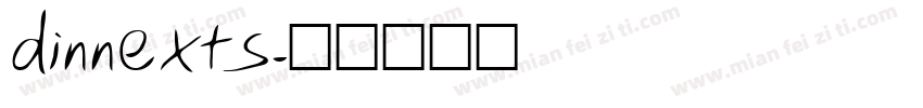 dinnexts字体转换