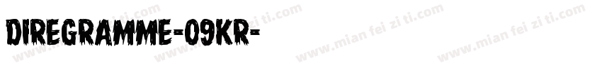 DireGramme-09KR字体转换