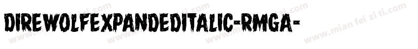 DireWolfExpandedItalic-RmgA字体转换