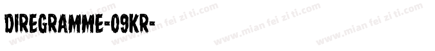 DireGramme-09KR字体转换