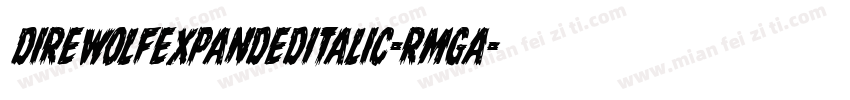 DireWolfExpandedItalic-RmgA字体转换