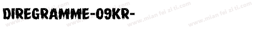 DireGramme-09KR字体转换