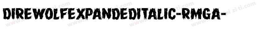 DireWolfExpandedItalic-RmgA字体转换