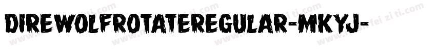DireWolfRotateRegular-MKyJ字体转换