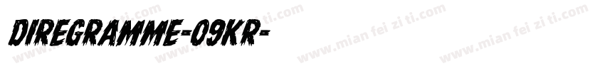 DireGramme-09KR字体转换
