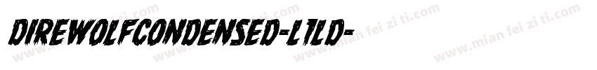 DireWolfCondensed-l1ld字体转换