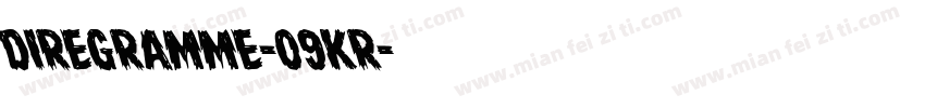 DireGramme-09KR字体转换