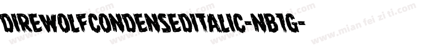 DireWolfCondensedItalic-nB1g字体转换