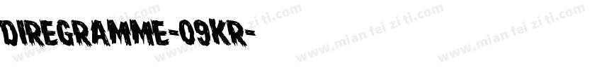 DireGramme-09KR字体转换